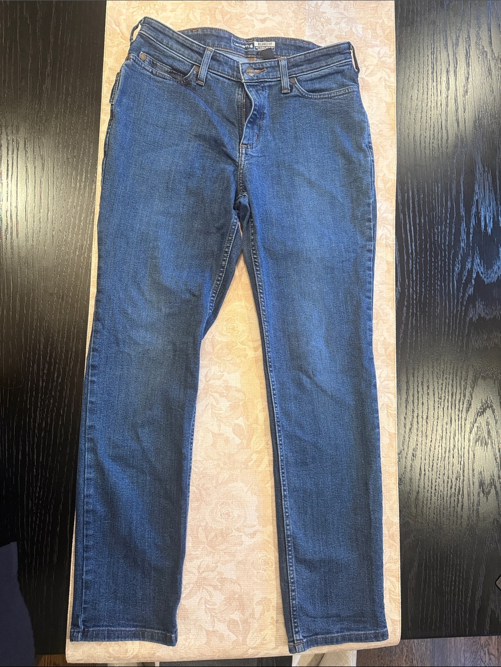 Carhartt Indigo Blue Straight-Leg Jeans - size 6